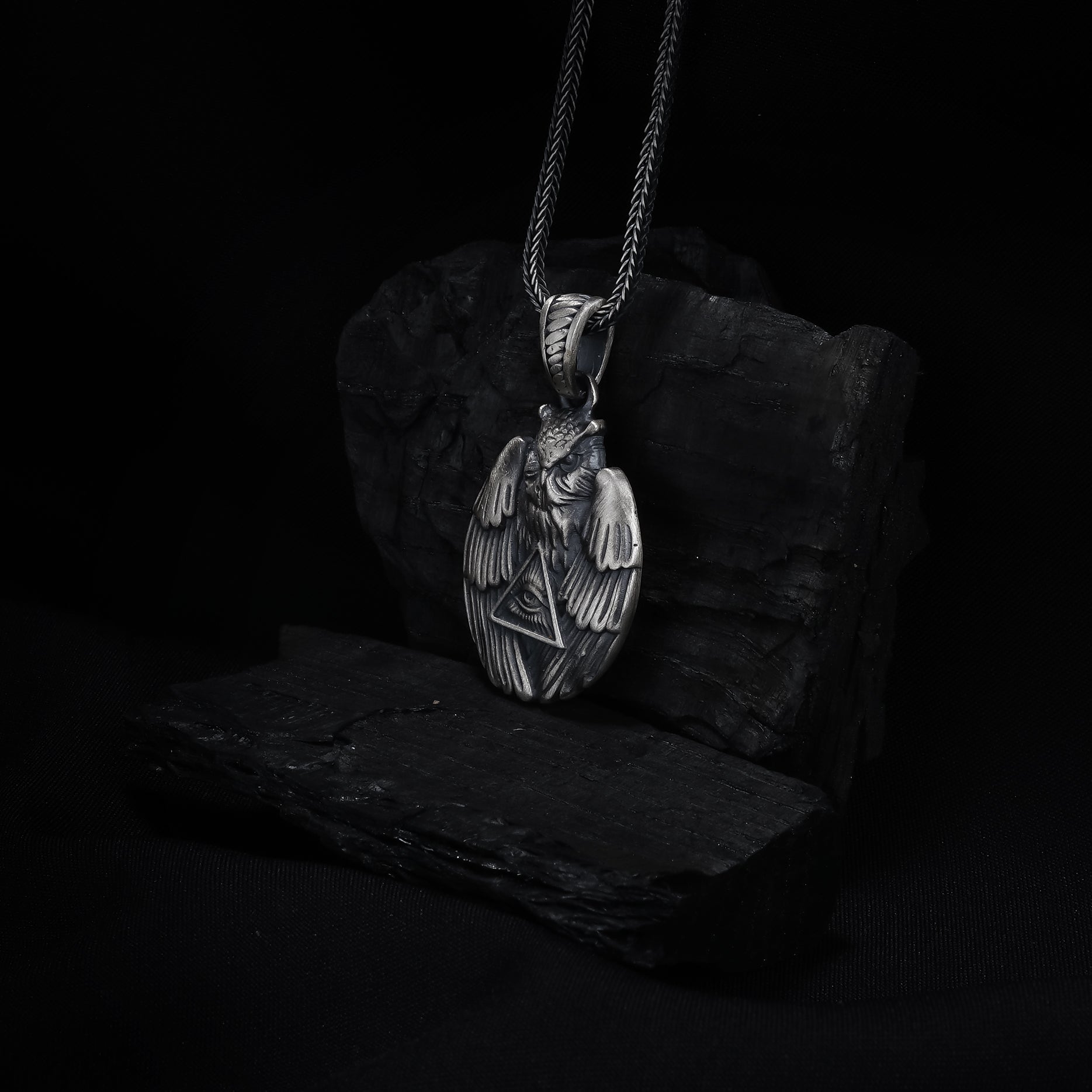 Owl Pendant with All-Seeing Eye