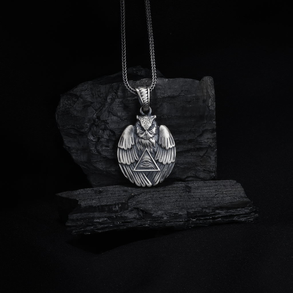 Owl Pendant with All-Seeing Eye