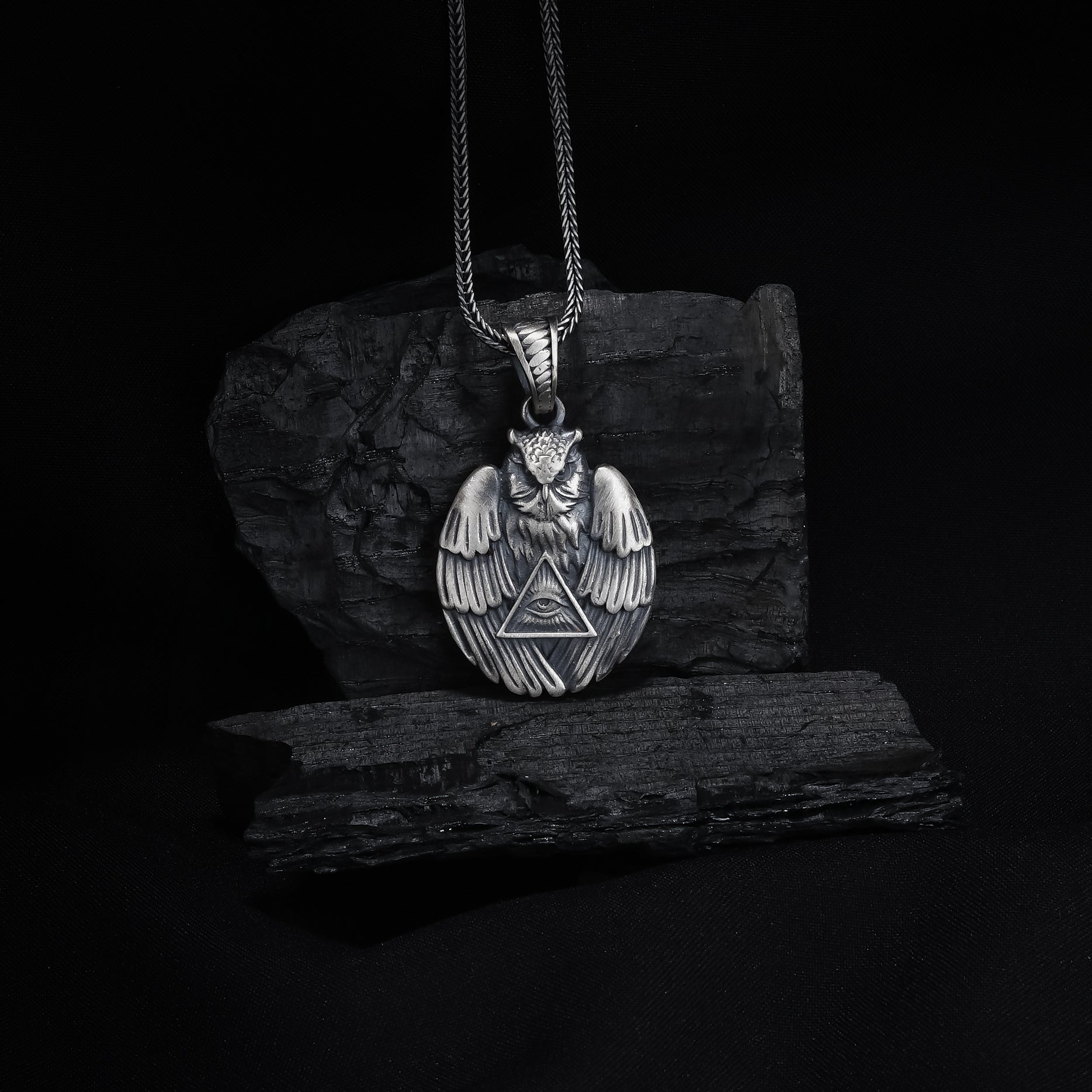 Owl Pendant with All-Seeing Eye