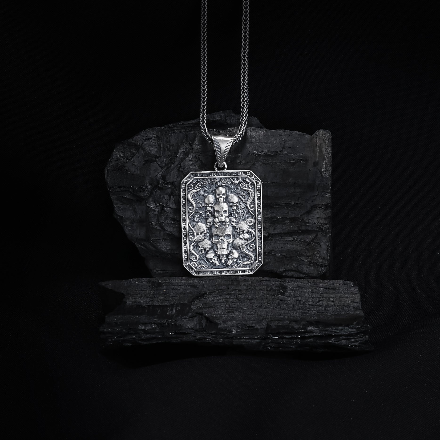 Skull & Serpent Pendant