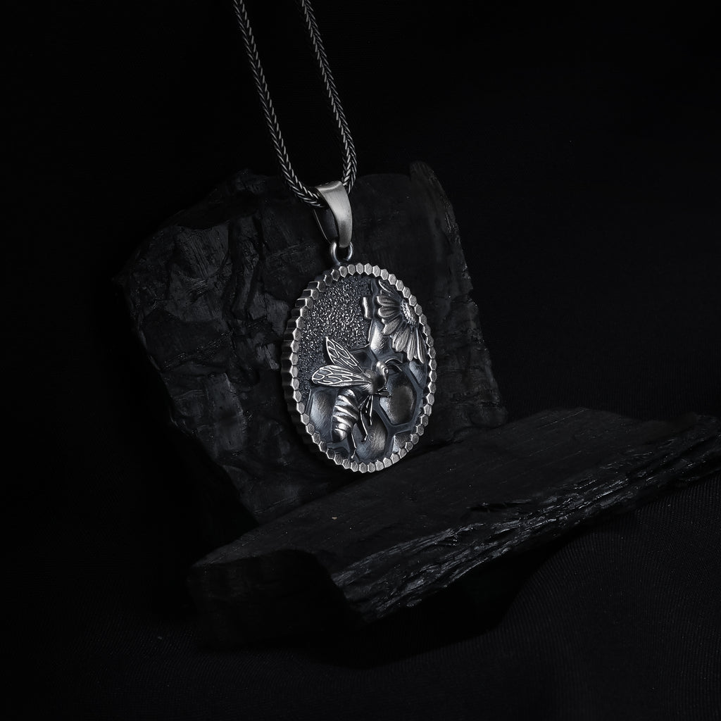 Bee & Honeycomb Pendan