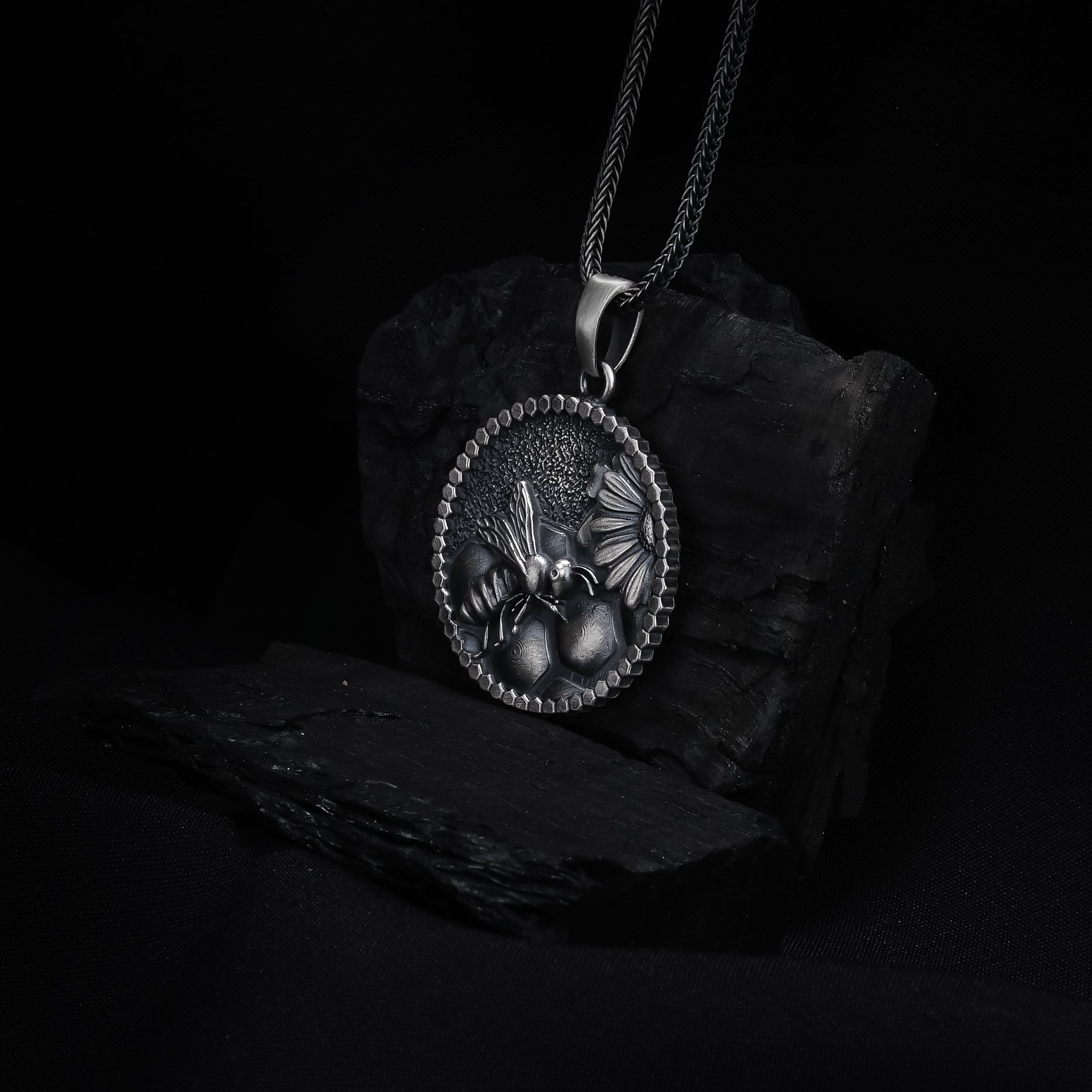 Bee & Honeycomb Pendan