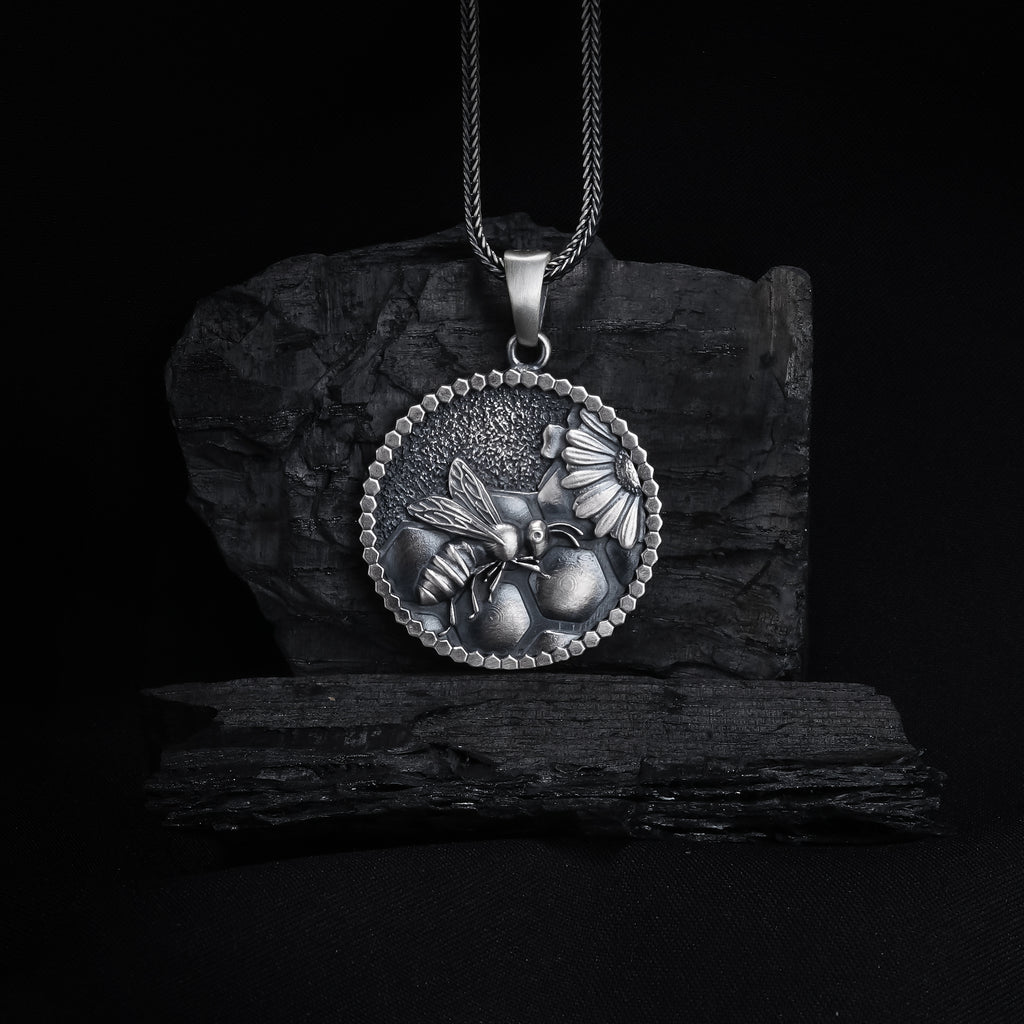 Bee & Honeycomb Pendan