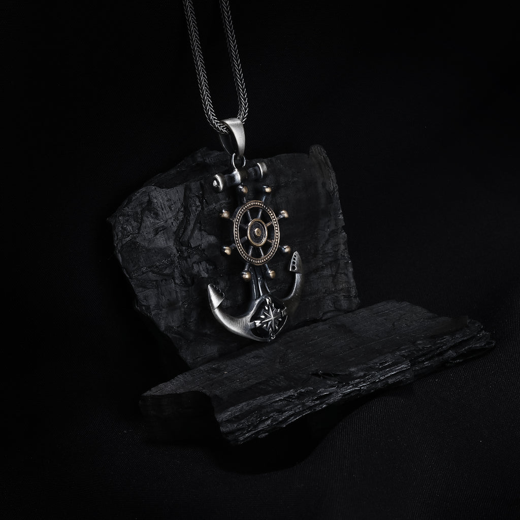 Anchor Compass Pendant