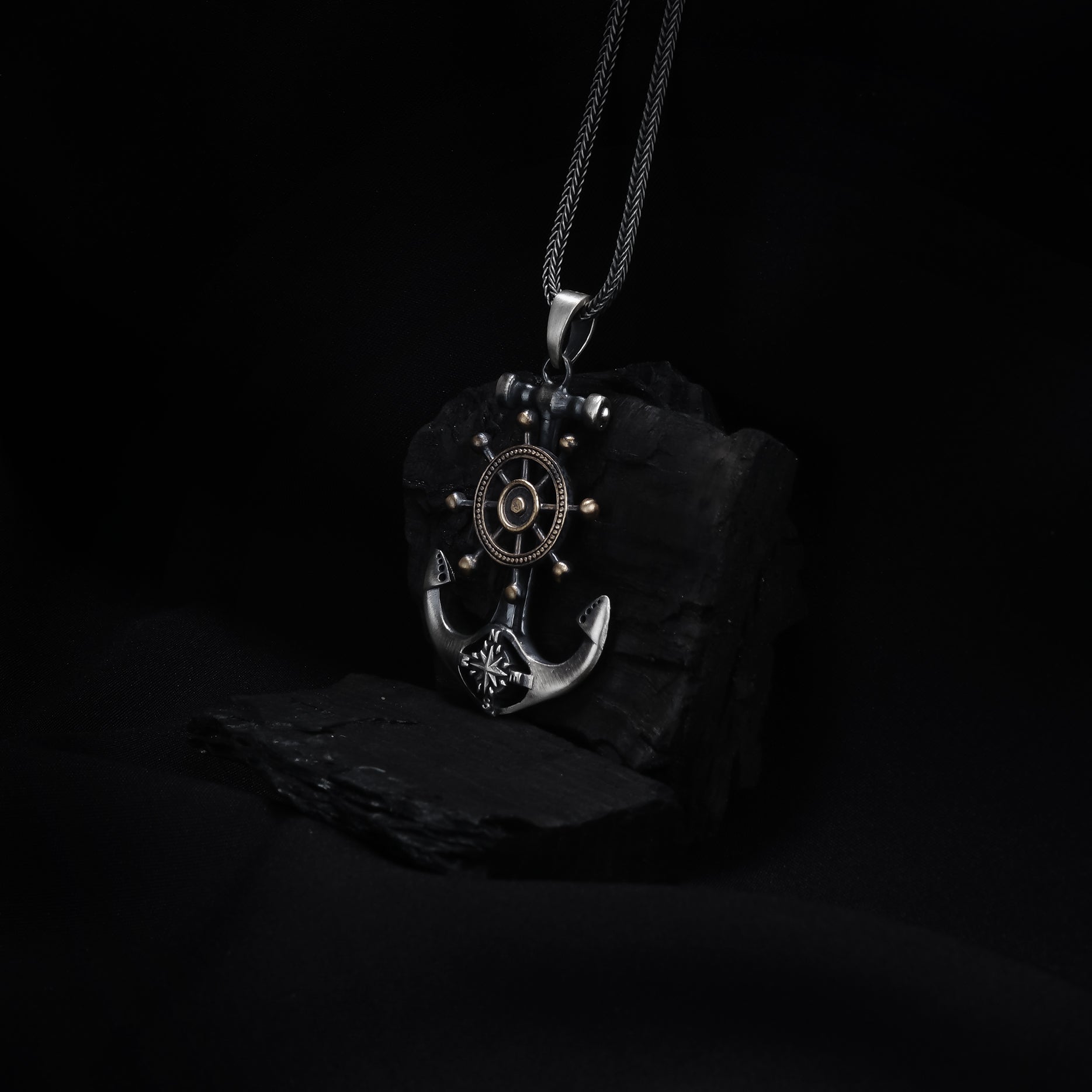 Anchor Compass Pendant
