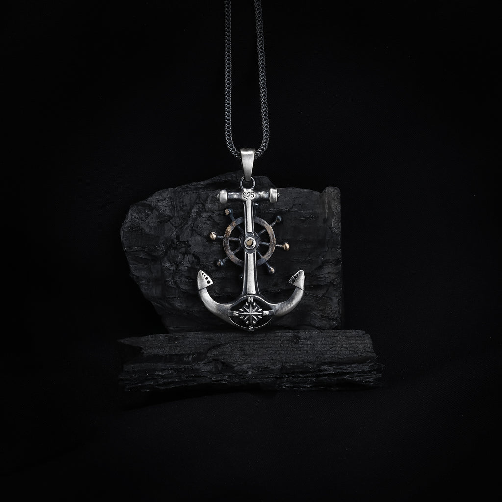 Anchor Compass Pendant