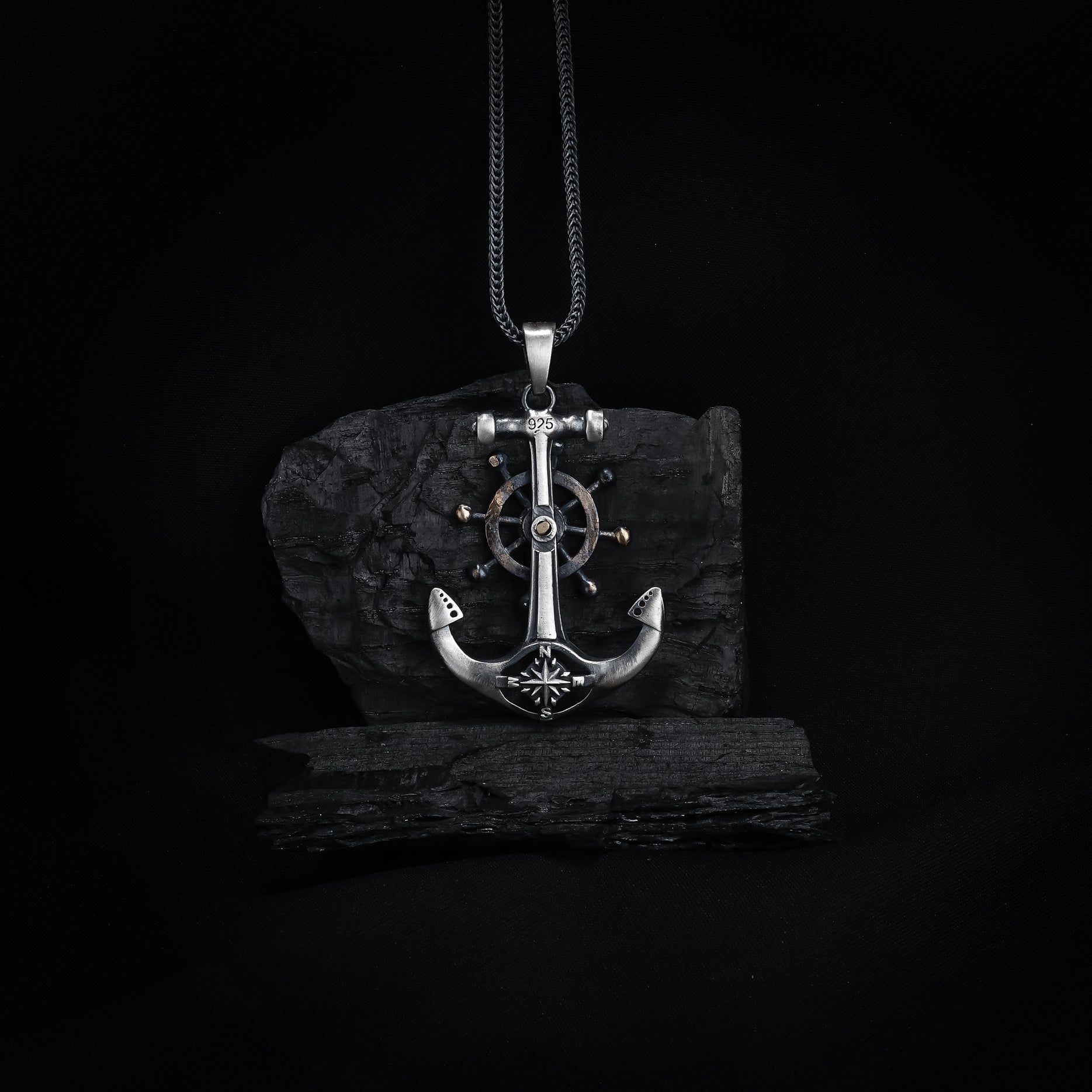 Anchor Compass Pendant