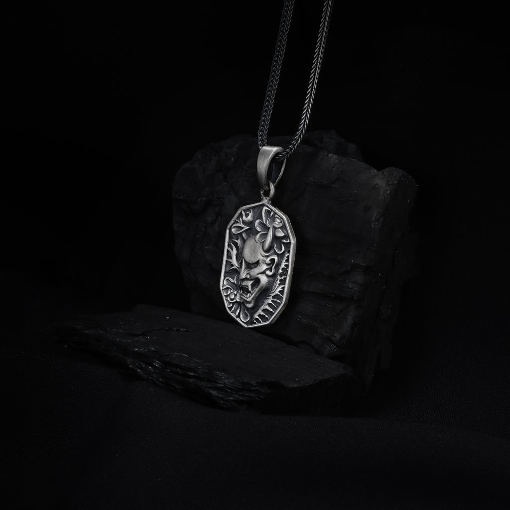 Japanese Oni Mask Pendant