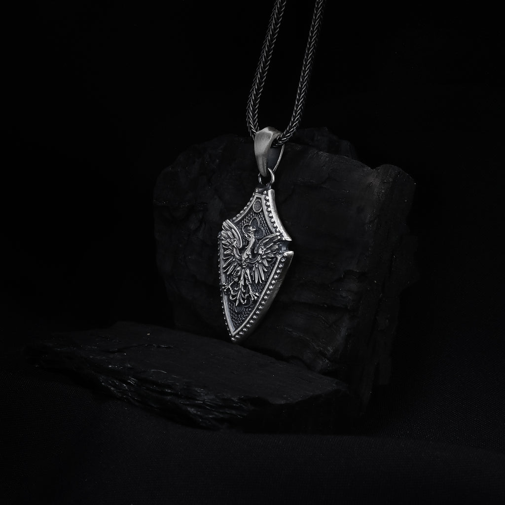 Double-Headed Eagle Shield Pendant