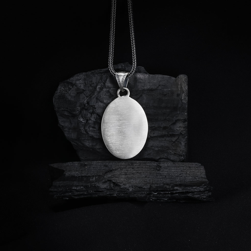 Grim Reaper Oval Pendant