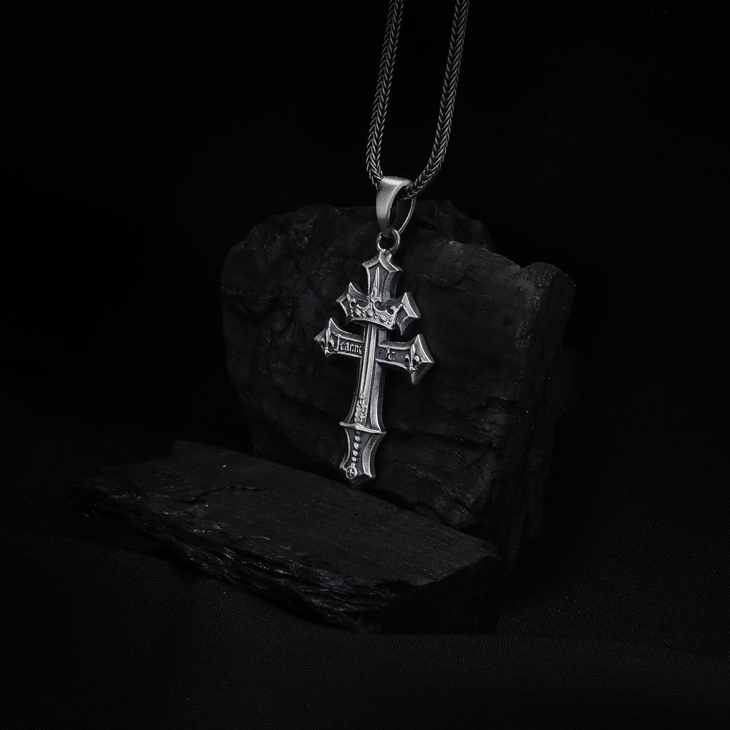 Joan of Arc Cross Pendant