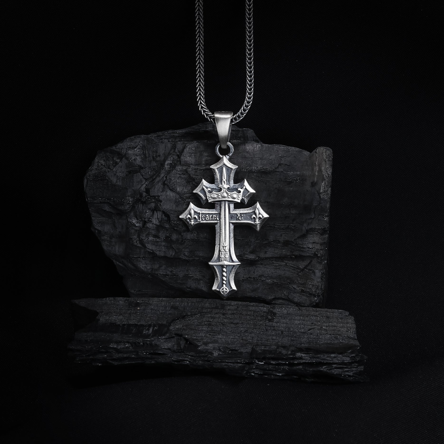 Joan of Arc Cross Pendant