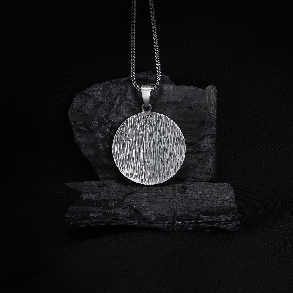 Wolf Howling at Moon Pendant