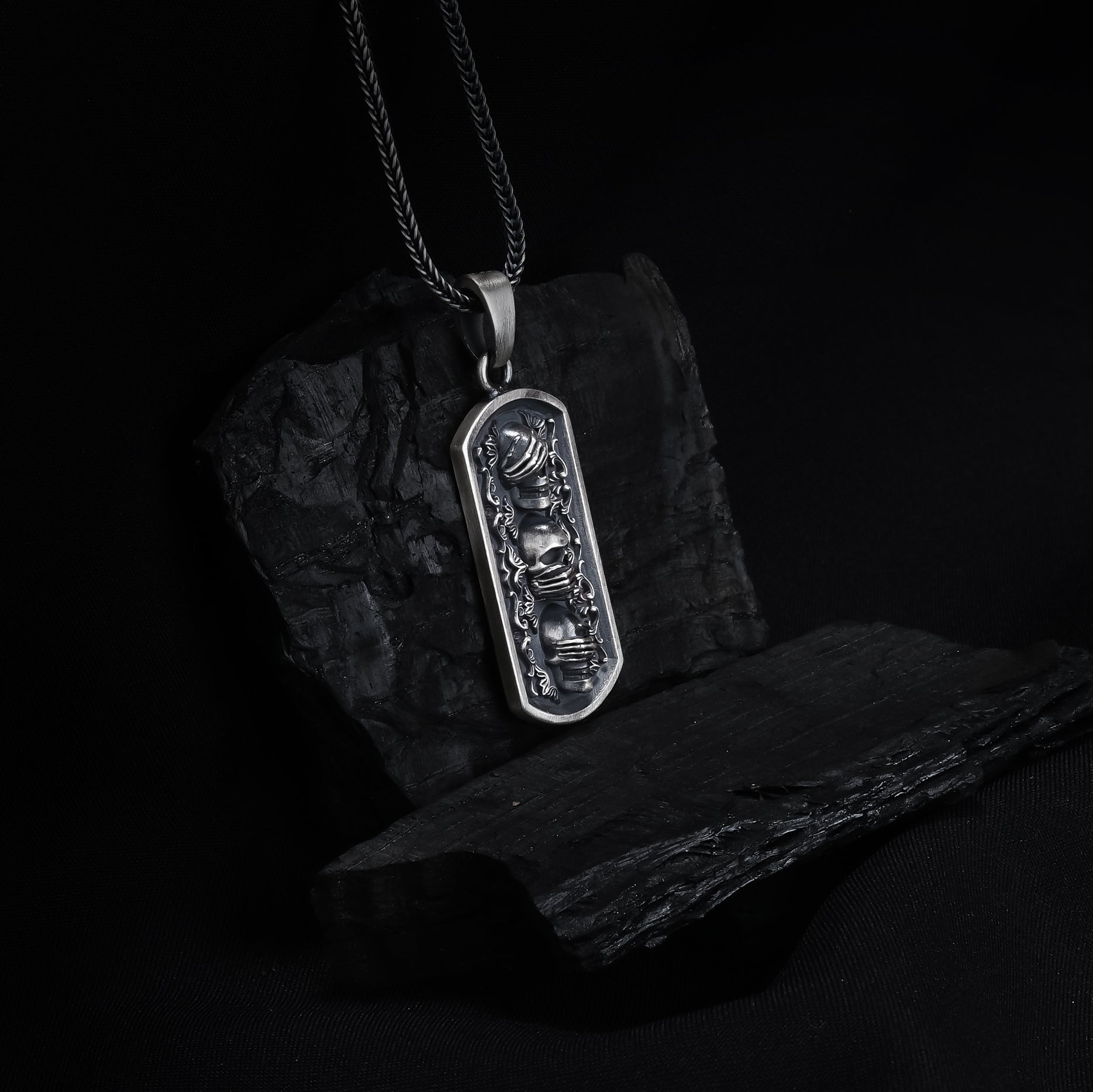 Three Skulls Pendant