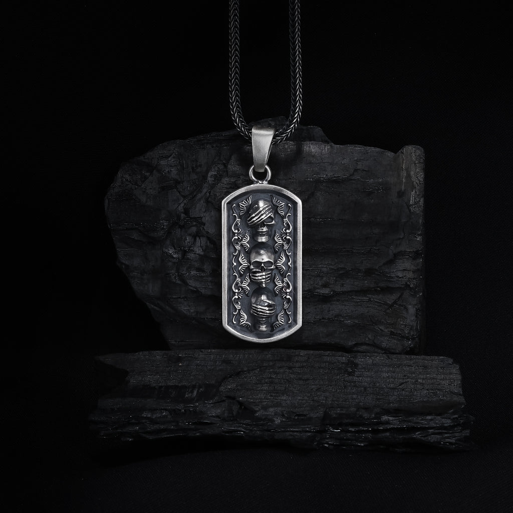 Three Skulls Pendant