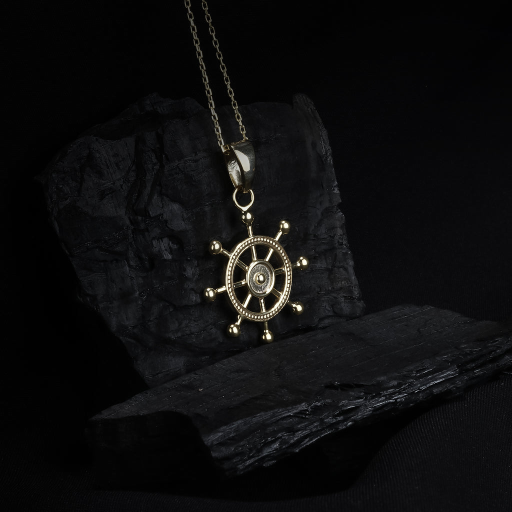 Ship Wheel Pendant