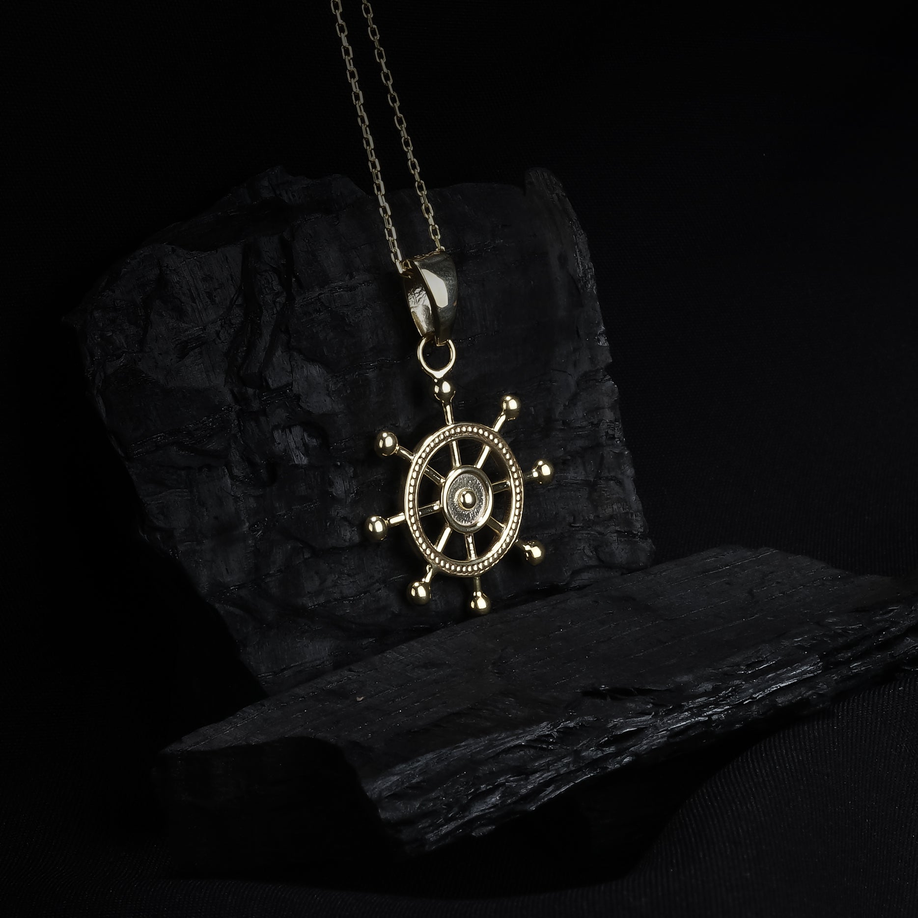 Ship Wheel Pendant