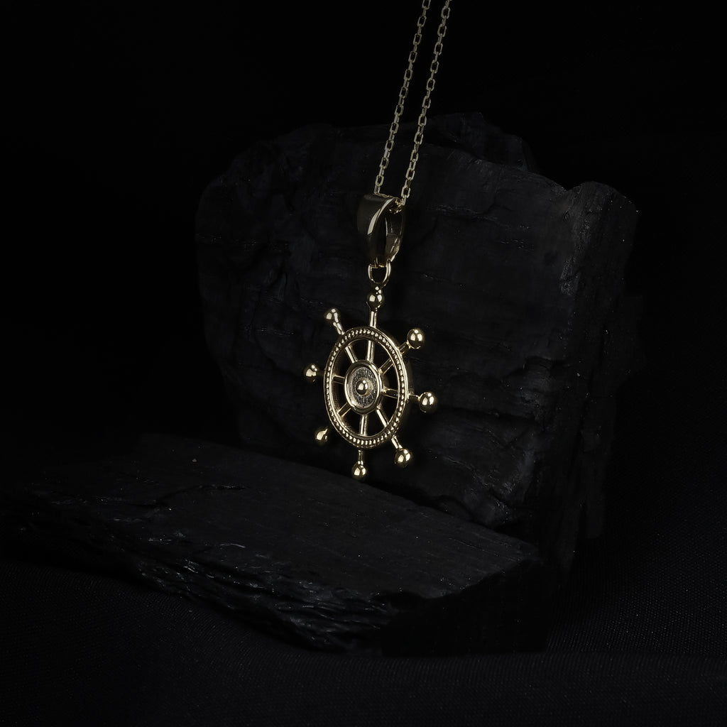 Ship Wheel Pendant