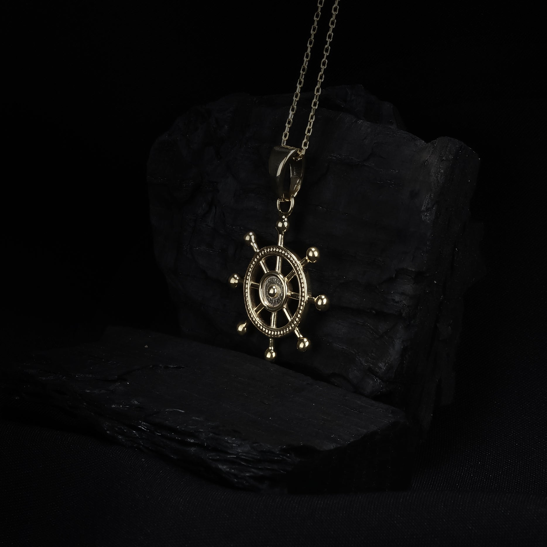 Ship Wheel Pendant