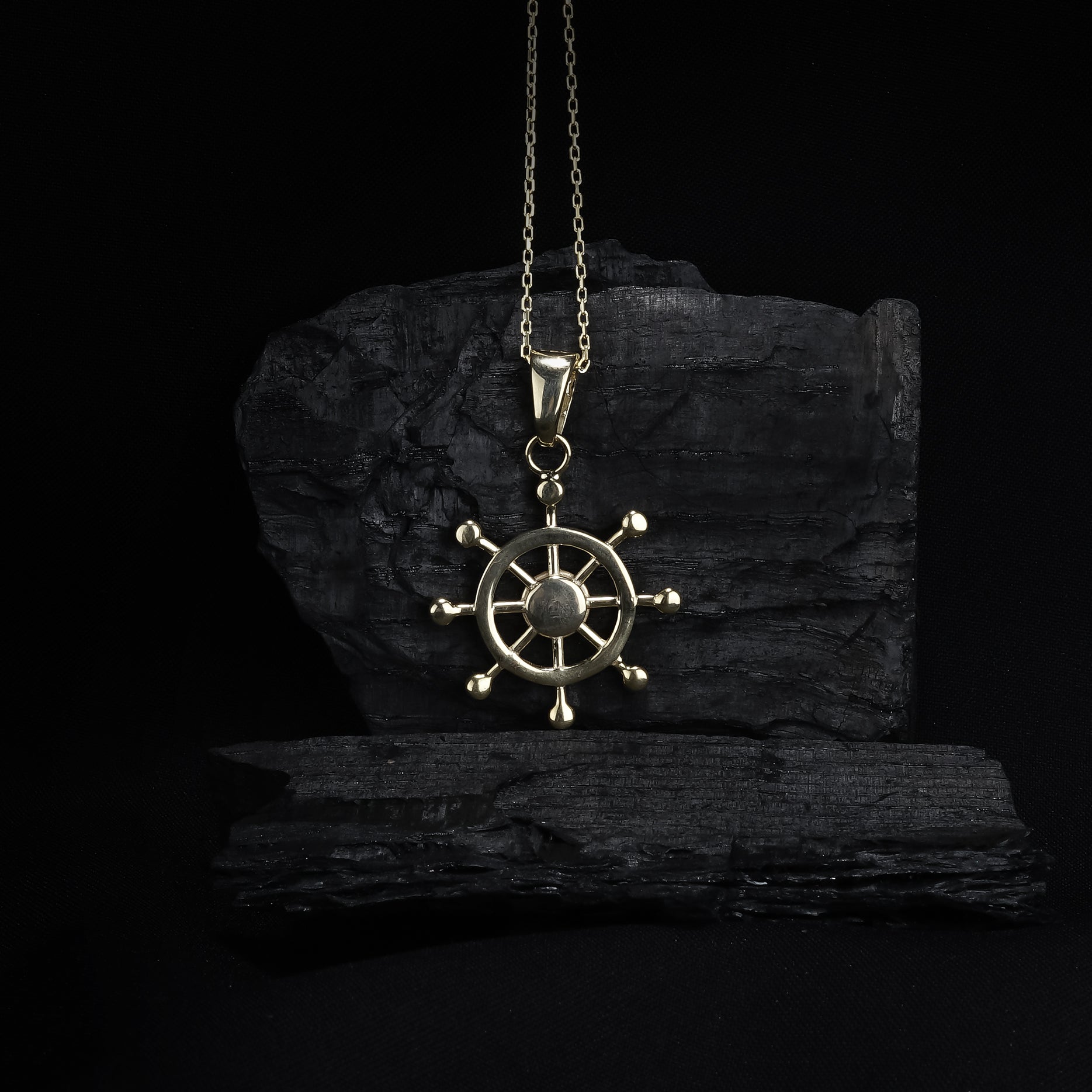 Ship Wheel Pendant