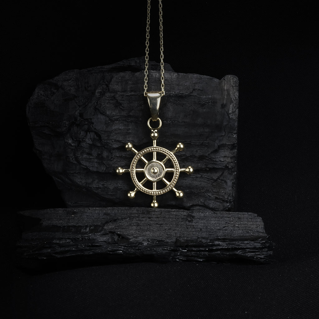 Ship Wheel Pendant