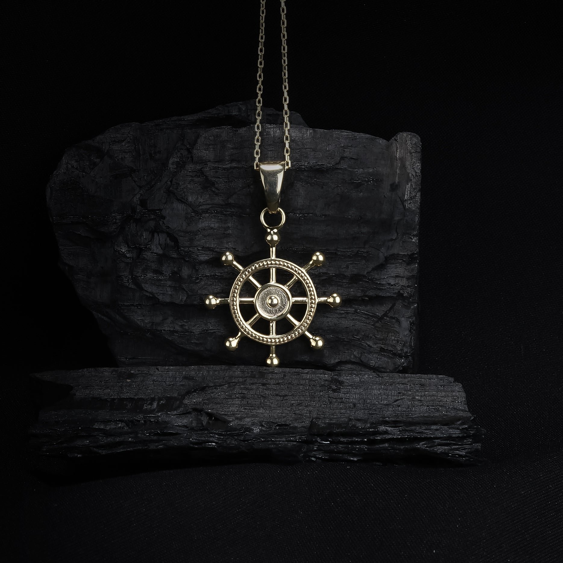 Ship Wheel Pendant