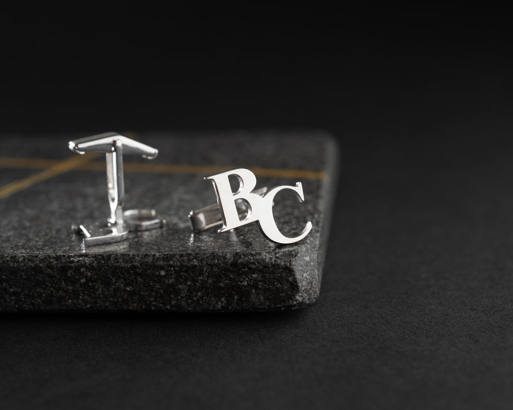 Custom Initial Monogram Cufflinks