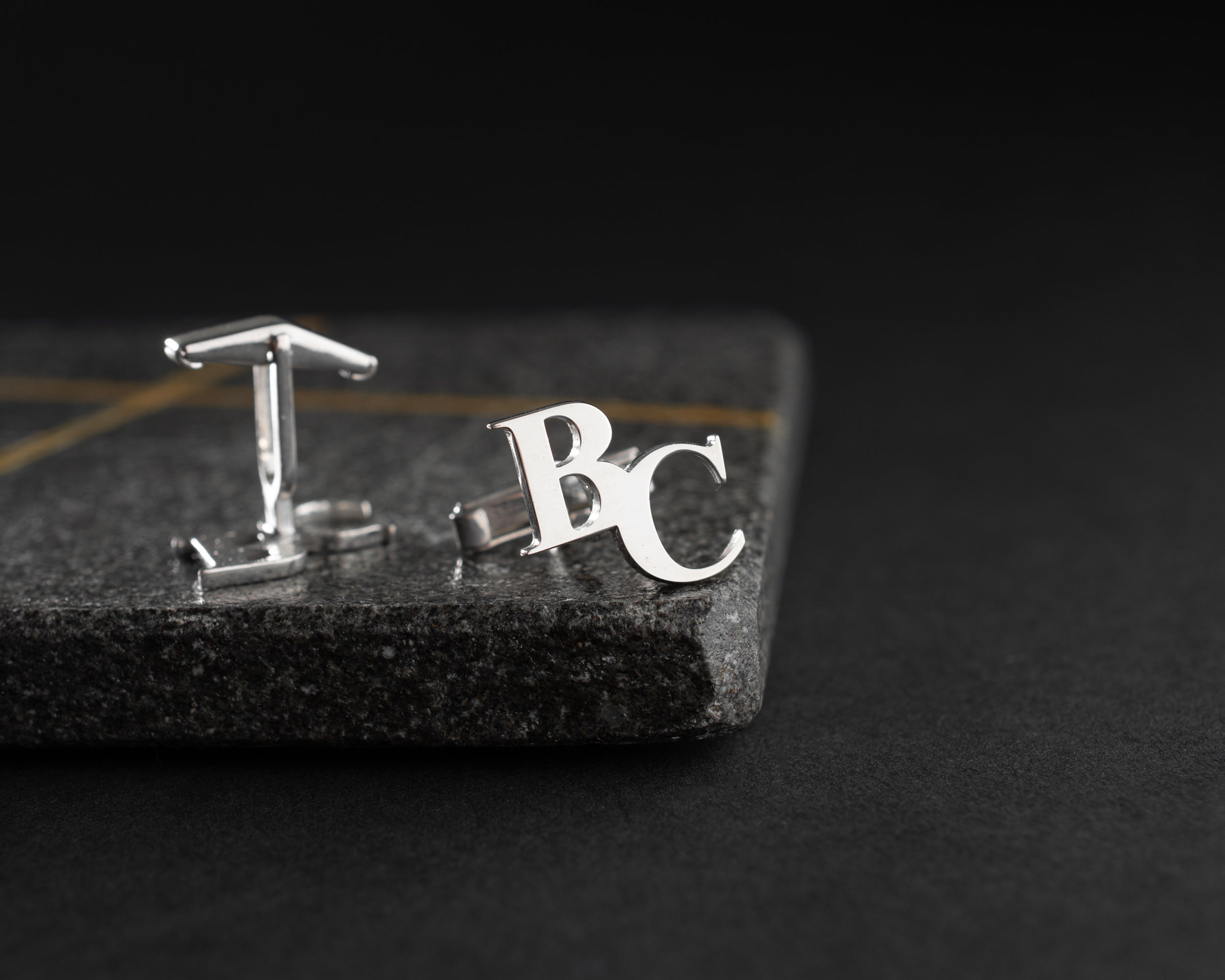 Custom Initial Monogram Cufflinks