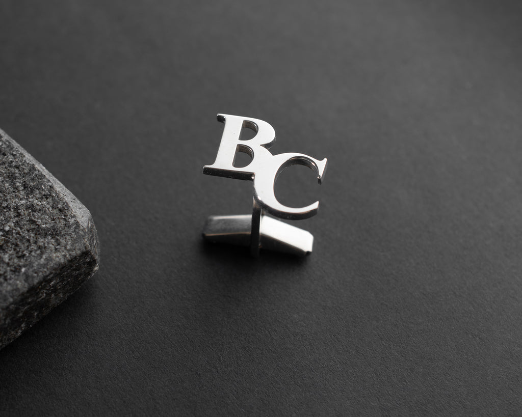 Custom Initial Monogram Cufflinks