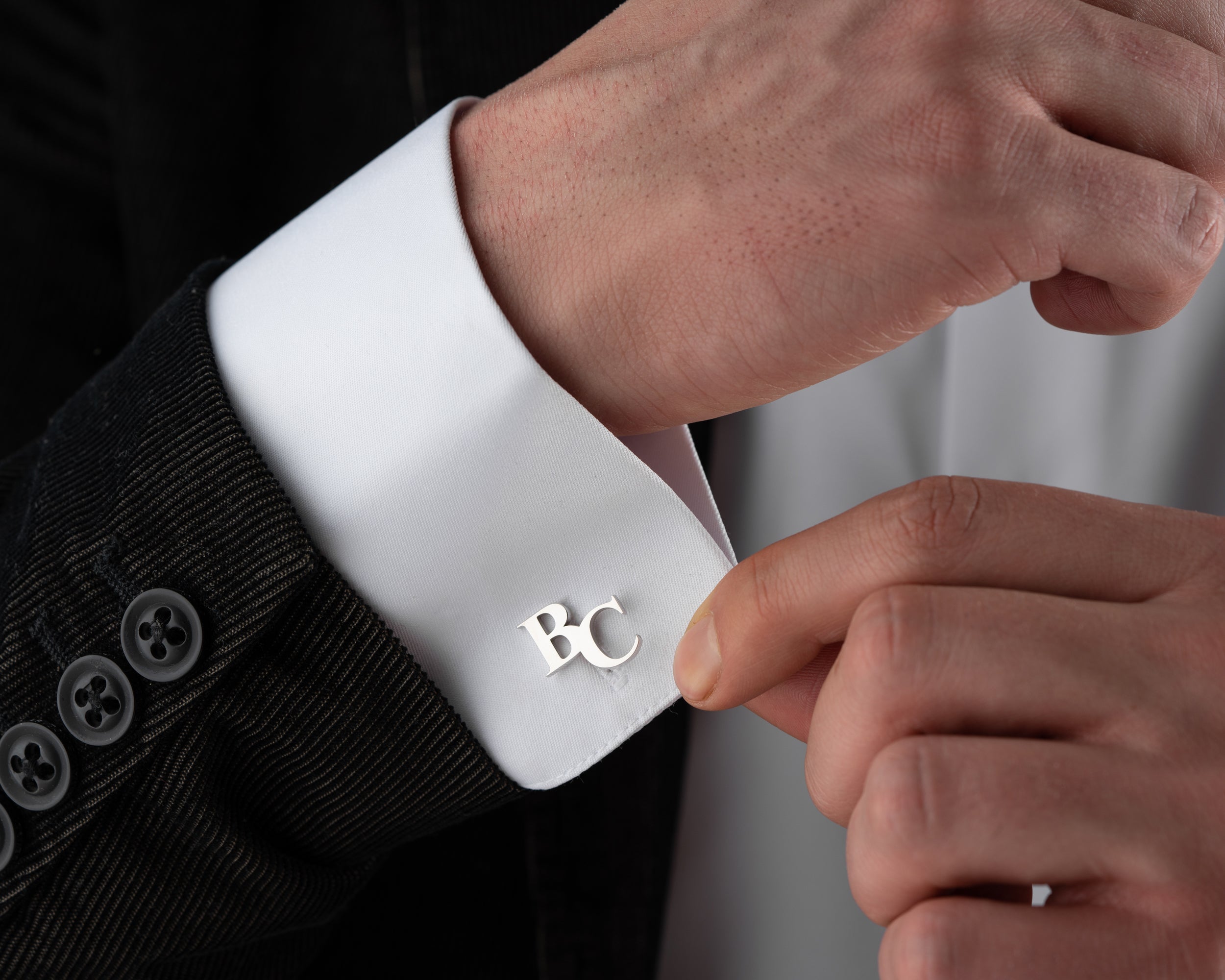 Custom Initial Monogram Cufflinks