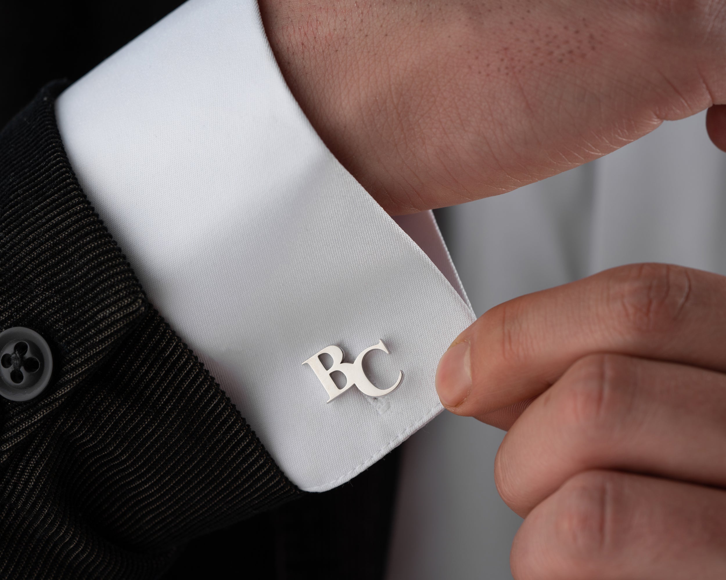 Custom Initial Monogram Cufflinks