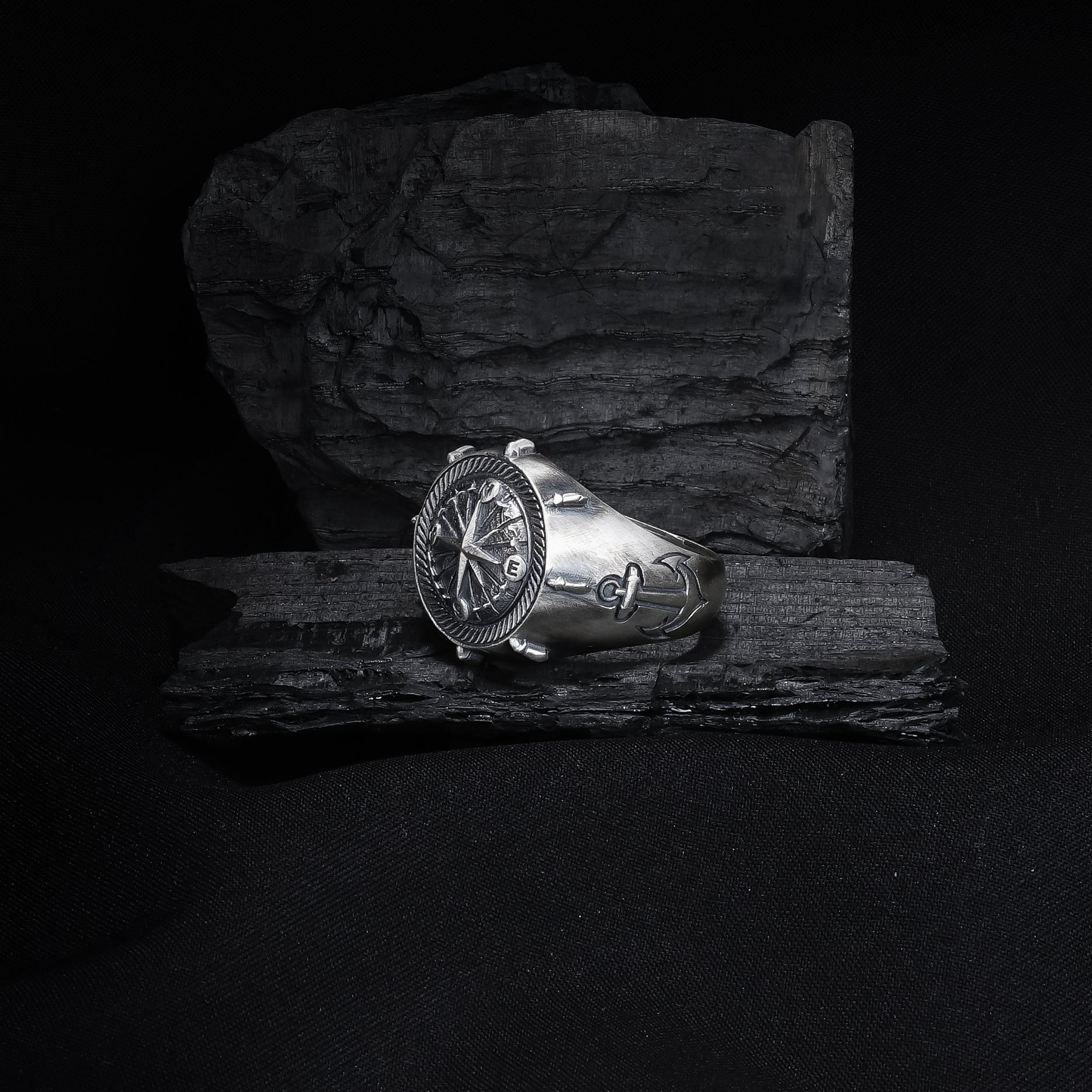 Compass Signet Ring