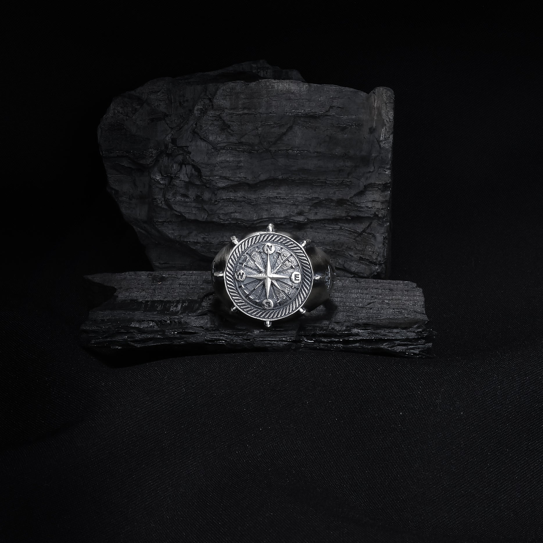 Compass Signet Ring