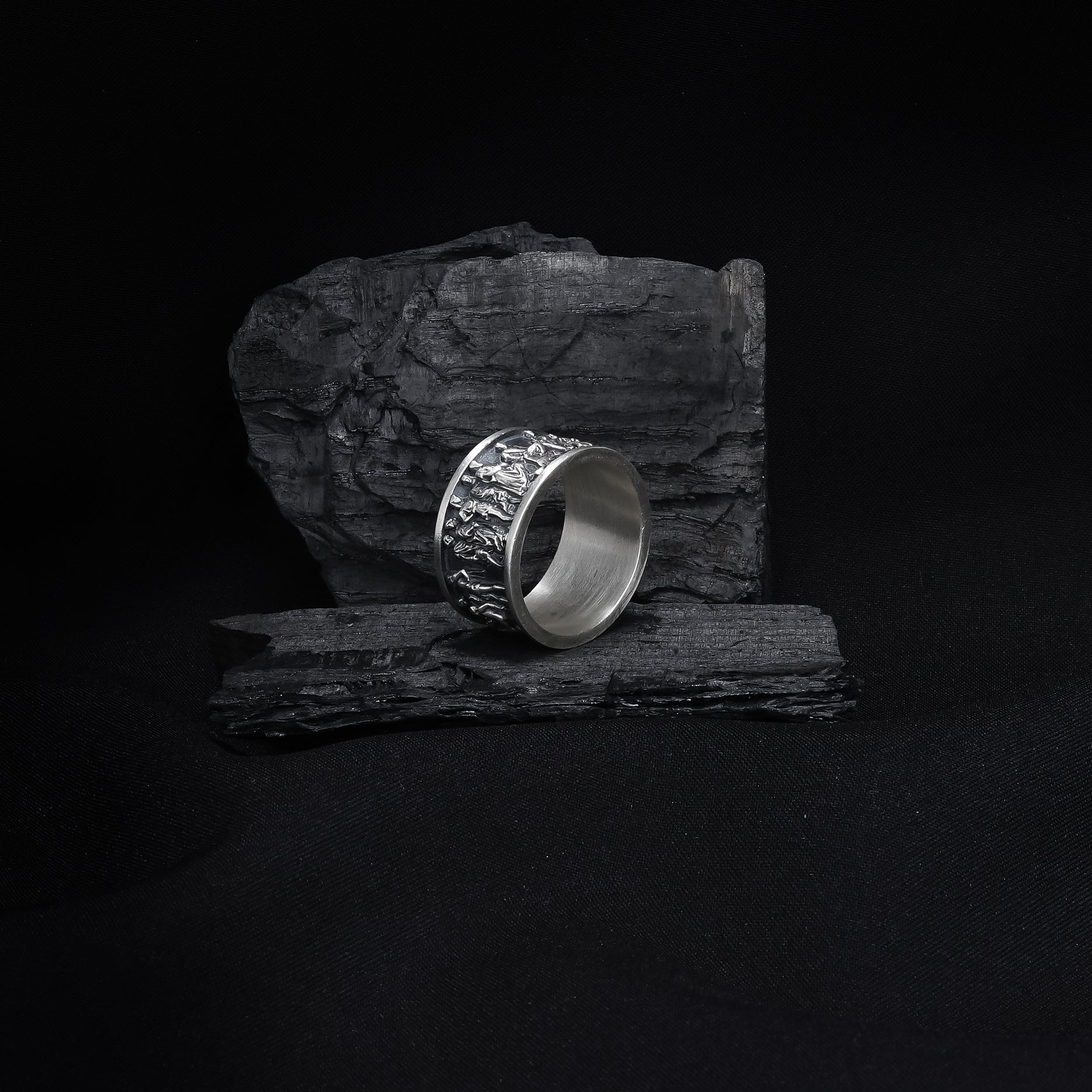 Ancient Greek Detail Band Ring