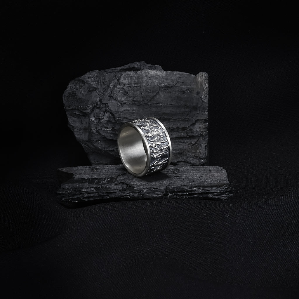 Ancient Greek Detail Band Ring