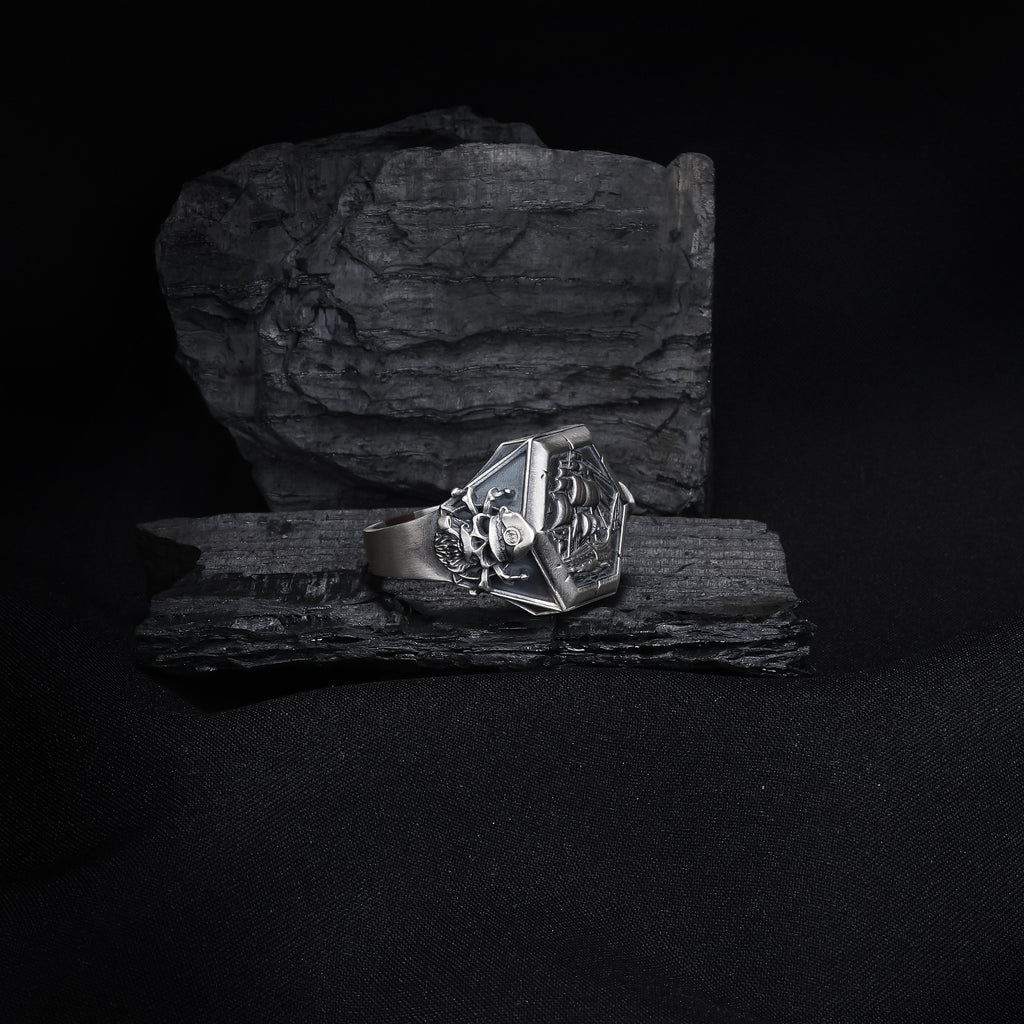 Silver Sailboat Ring
