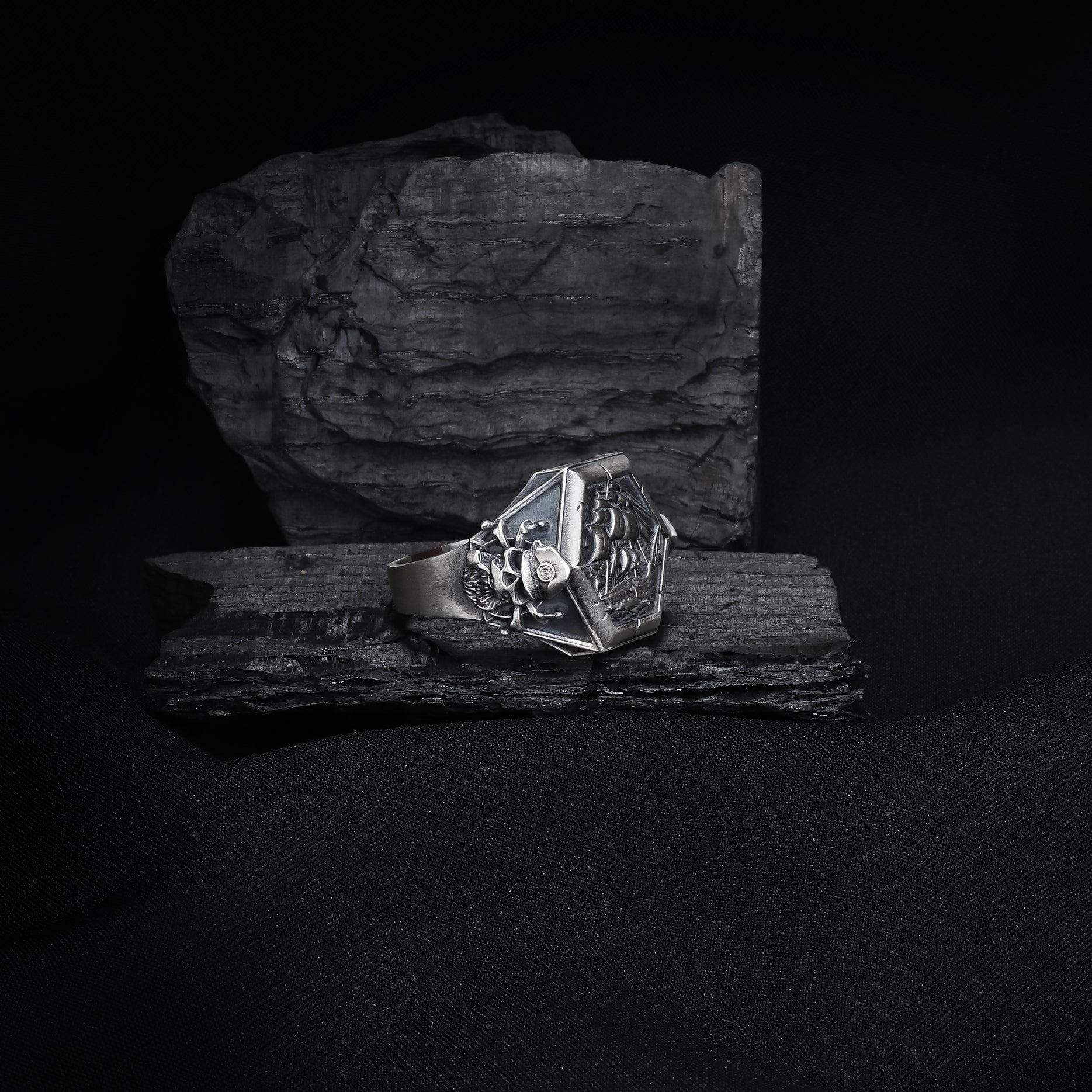 Silver Sailboat Ring