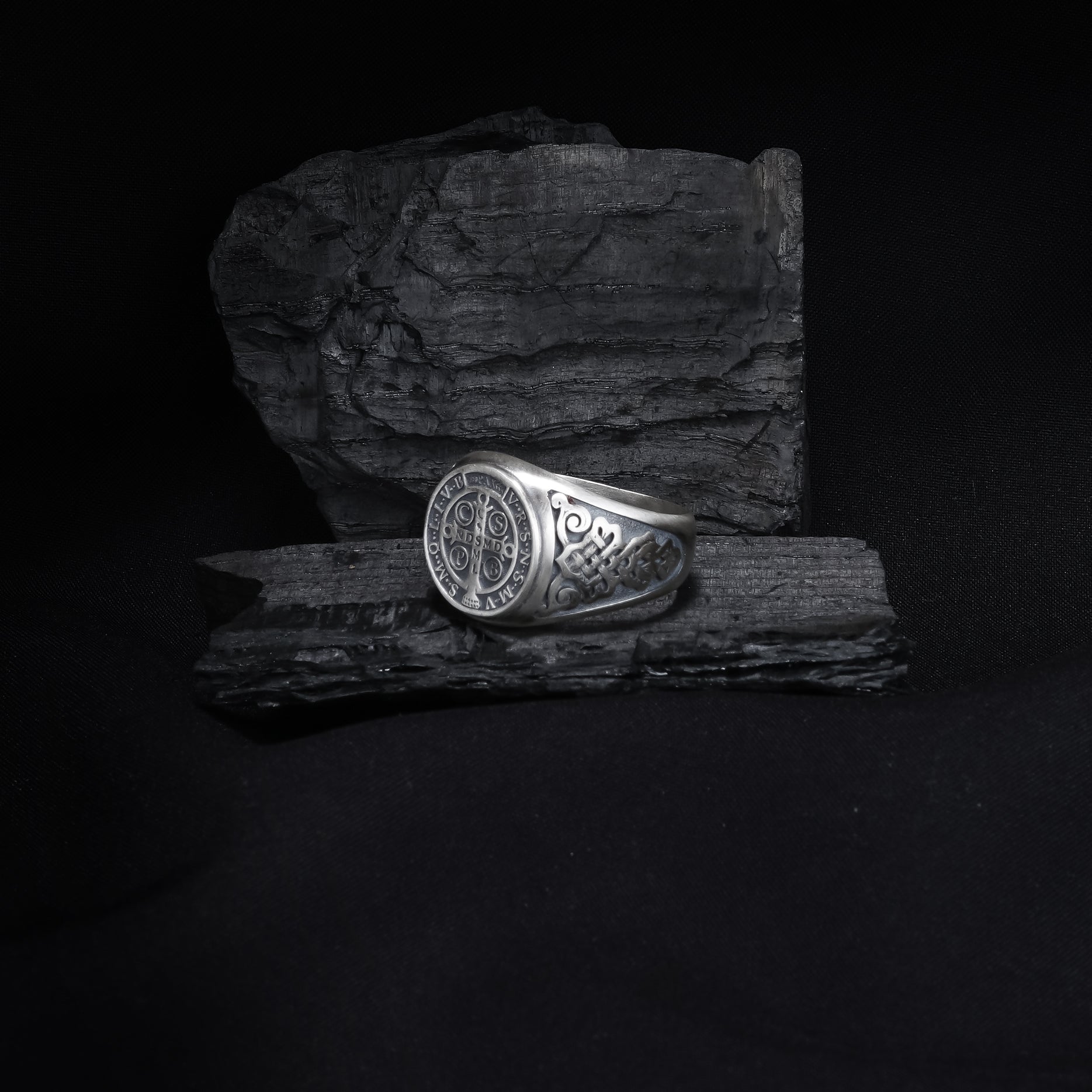 St. Benedict Exorcism Cross Ring