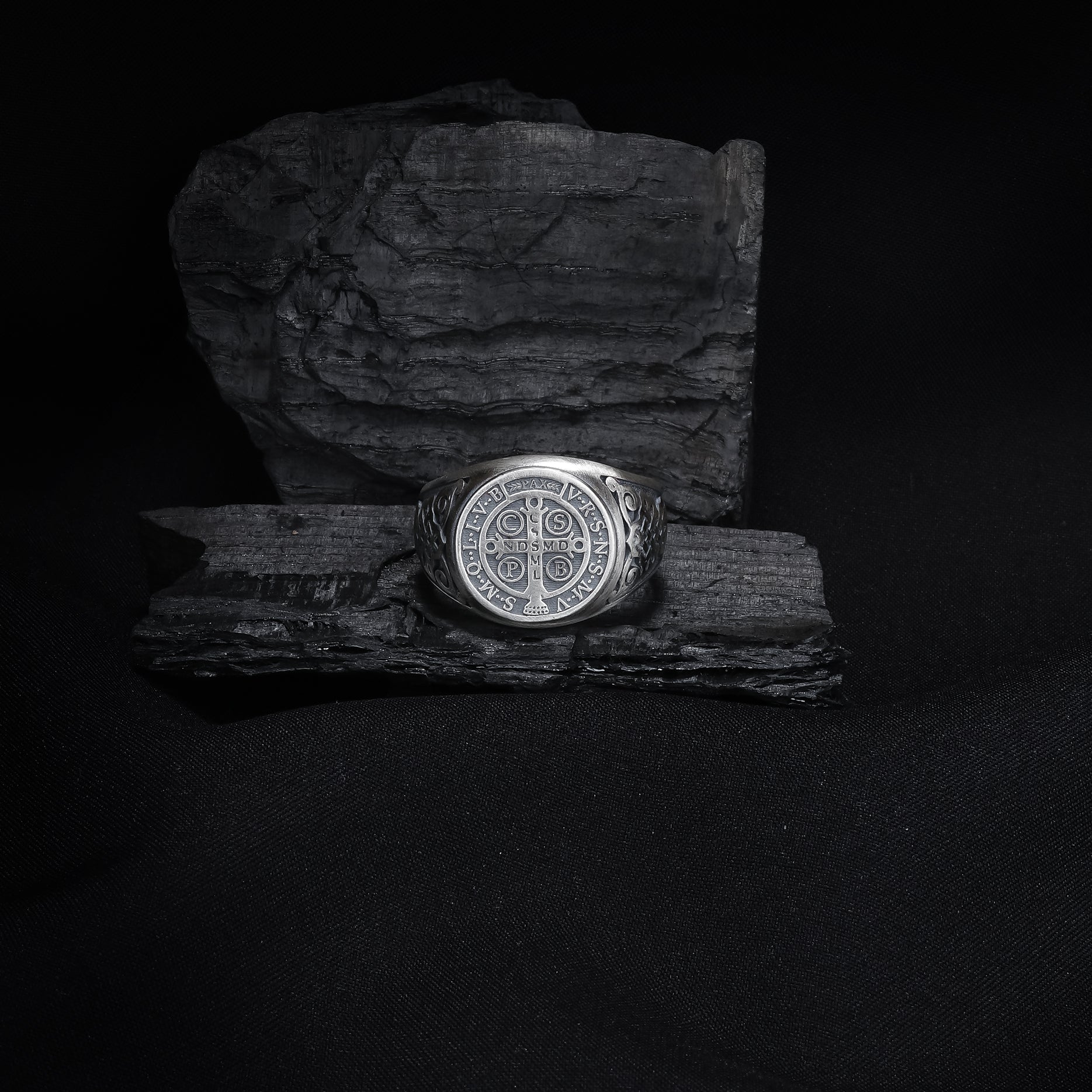 St. Benedict Exorcism Cross Ring