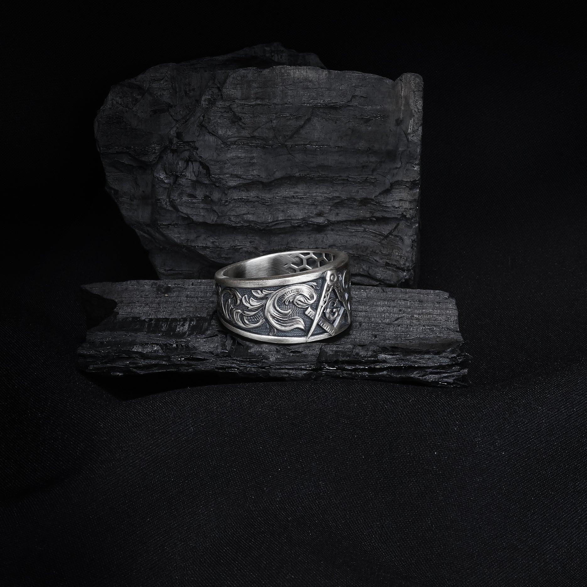 River Fish Signet Ring