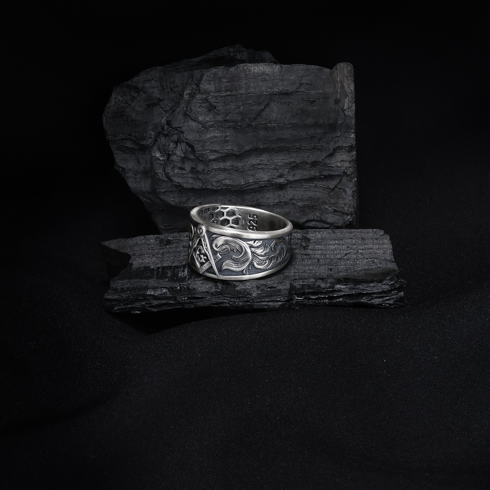 River Fish Signet Ring