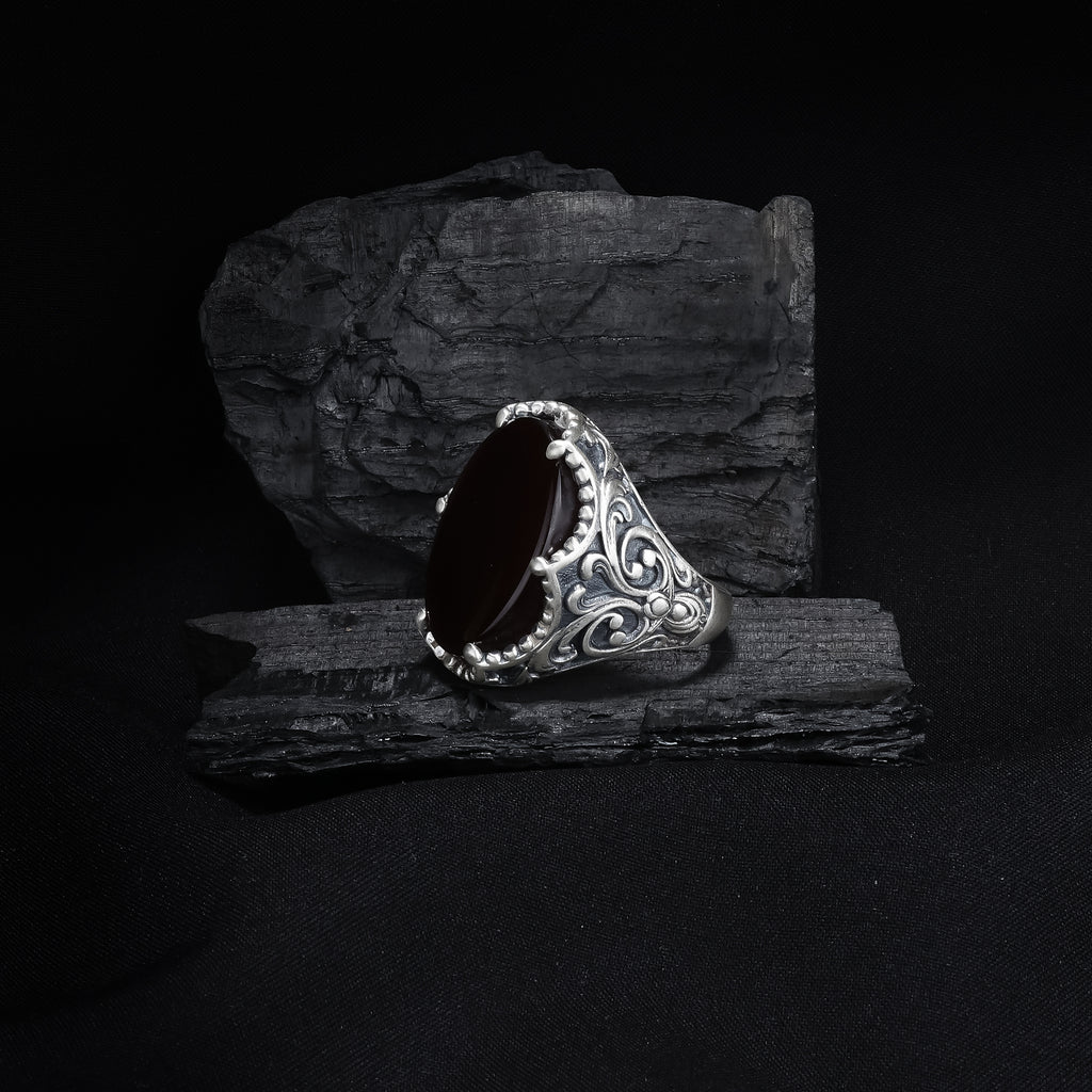 Tree Of Life Onyx Ring