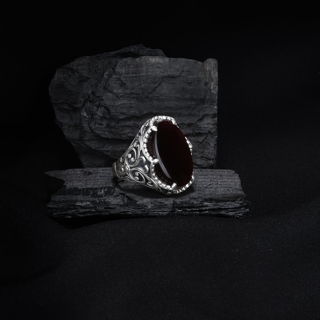 Tree Of Life Onyx Ring