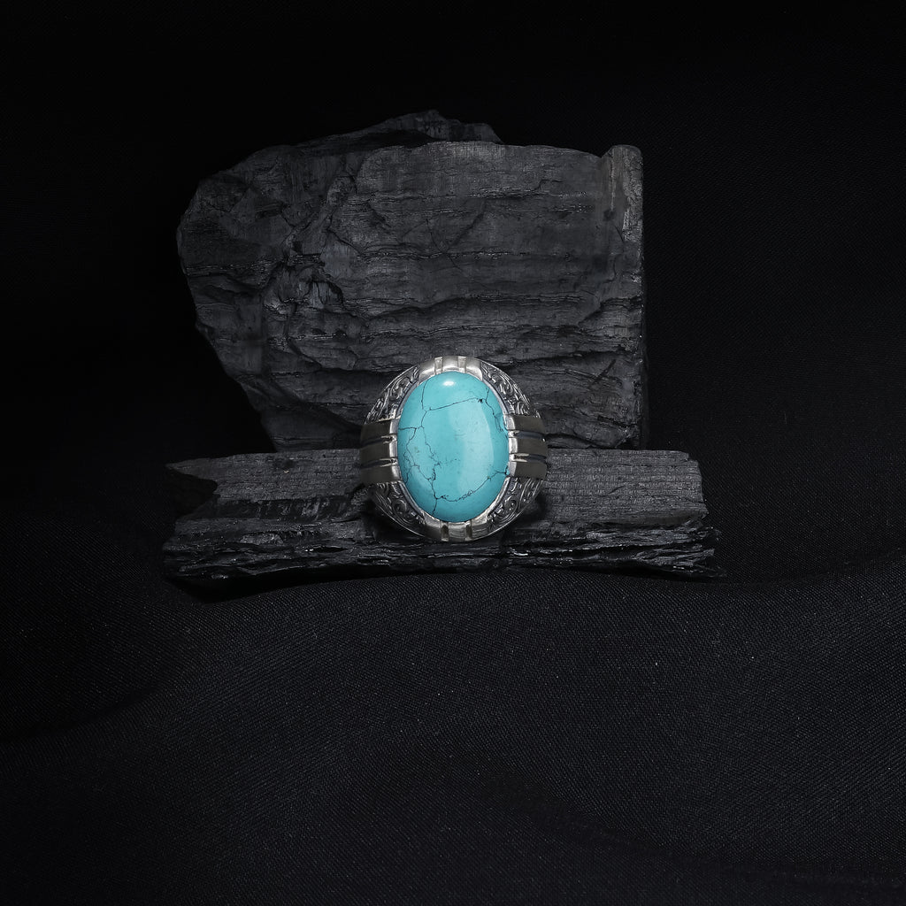 Turquoise Sterling Silver Men’s Ring