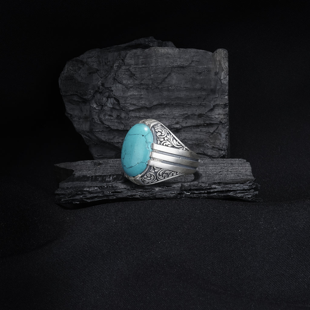 Turquoise Sterling Silver Men’s Ring