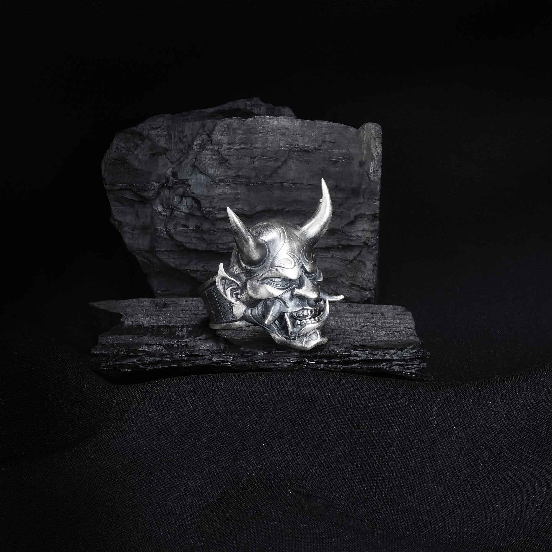 Silver Oni Ring