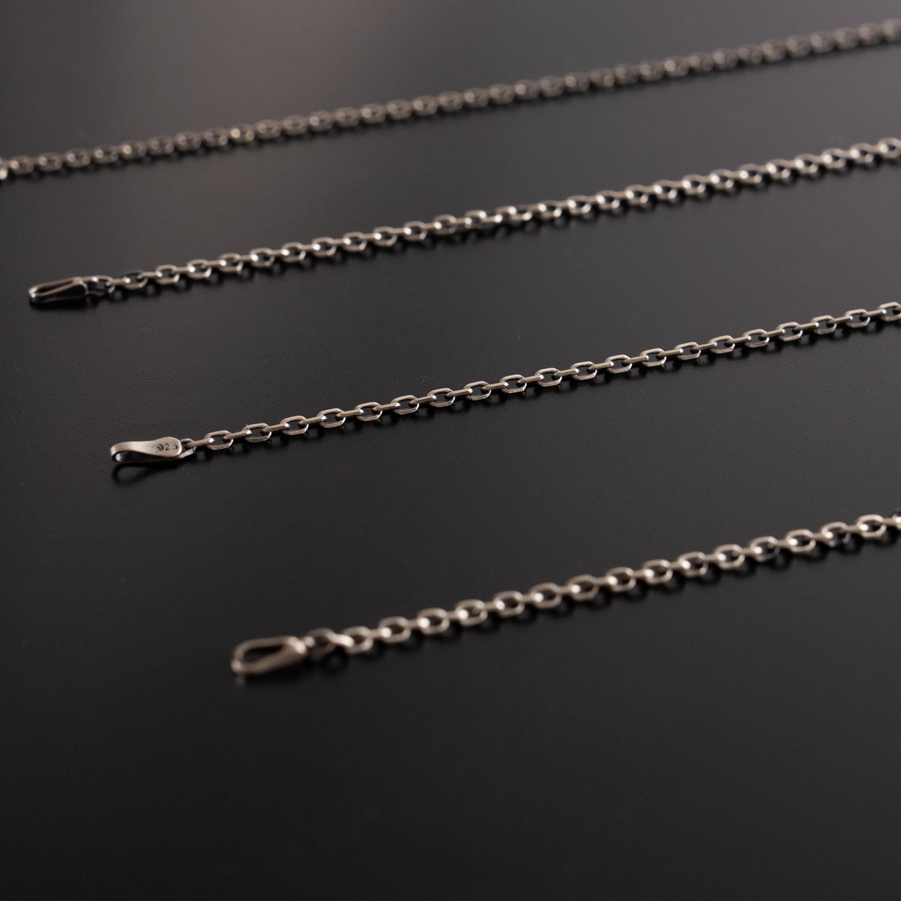 925 Sterling Silver Anchor Chain Necklace