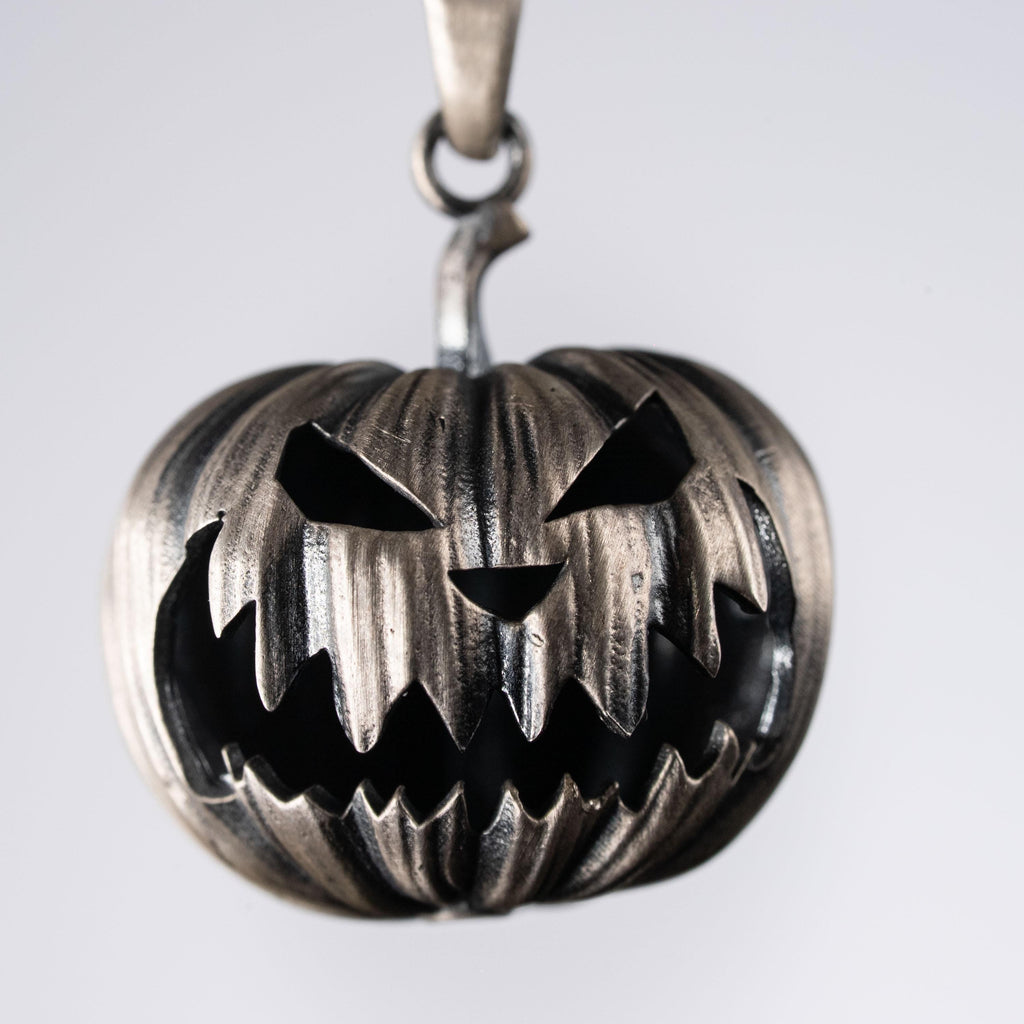 Pumpkin 925 Sterling Silver Necklace