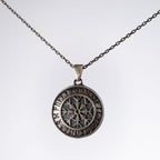 Viking Vegvisir 925 Sterling Silver Necklace
