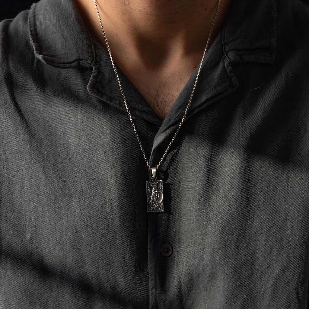 Spartan Warrior 925 Sterling Silver Necklace